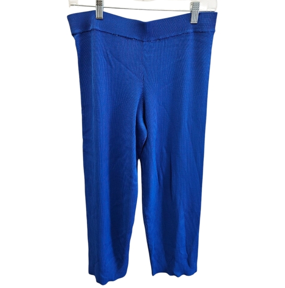 Zara Blue Knit Ribbed Tunic and Pant Set NEW - Picture 3 of 9